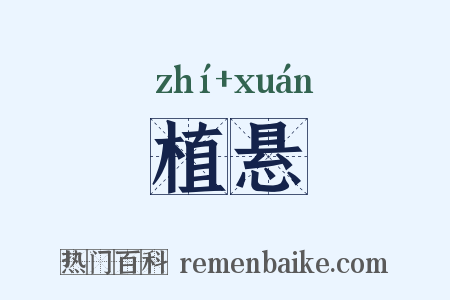 植悬是什么意思的图片